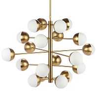 Светильник Italian Globe Cedar Moss Light 20 32*84*84 см, 20*E14*40W, ImperiumLoft 40.1667, Латунь