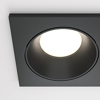 Встраиваемый светильник GU10*50W Maytoni Technical Zoom, Черный DL033-2-02B, вр 8*16 см