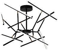 Люстра на штанге светодиодная Stilfort 4001/02/10P, 80W LED, 2800-6500K, черный