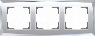 W0031220/ Рамка на 3 поста Diamant (зеркальный) Werkel 4690389158834