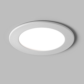 Встраиваемый светильник 22*3,2 см, LED*18W Stockton DL017-6-L18W3-4-6K Maytoni Downlight, Белый, вр 20,5 см