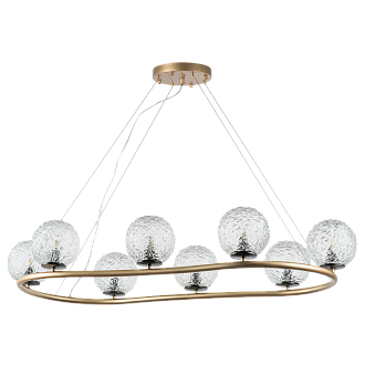 Люстра подвесная 115*6 14 см, 8*G9*48W, Золото Lightstar Bari 815283