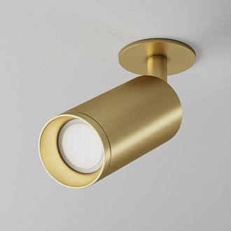 Встраиваемый светильник Maytoni Focus C018CL-01MG, матовое золото, вр 5 см