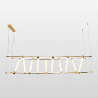 Линейно-подвесной светильник 150*40*60/175 см, 10*LED*4W Lussole Cayuga LSP-7178 блестящее золото