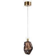 Подвесной светильник 9*14*250- см, 1*LED*4W, 3000K, Odeon Light Gemme 7112/4LC, коричневый