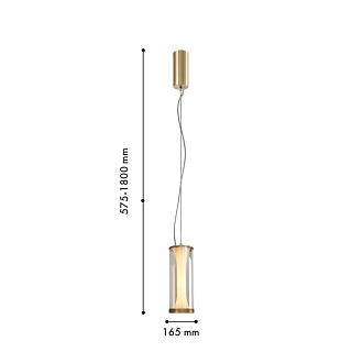 Подвесной светильник 16,5*180 см, 12W, Favourite Bones 4244-1P матовая бронза, стекло янтарного цвета и белый акрил