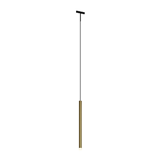 Трековый подвесной светильник 1,8*31 см, LED 3W 3000K Maytoni Technical Accessories for tracks Levity Skim TR191-1-3W3K-M-BBS черный и Латунь