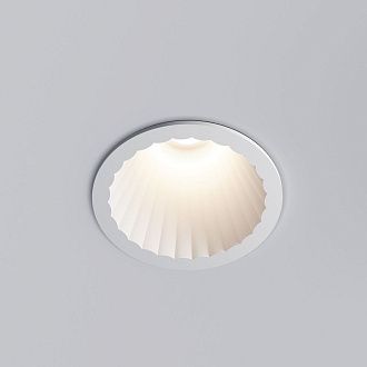 Светильник встраиваемый светодиодный 8, 5 см, вр 7 см, 12W, 3000K, Elektrostandard Arco 15274/LED, белый