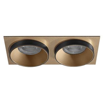 Встраиваемый светильник 18 см, Crystal Lux CLT 044C2 GO-GO-BL, золото-черный, вр 6,2*15 см