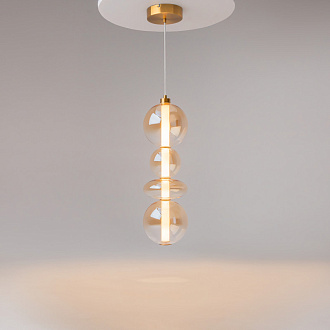 Подвесной светильник 20*20*387 см, LED, 36W, 3000К, Maytoni Futuro MOD307PL-L36BS3K латунный