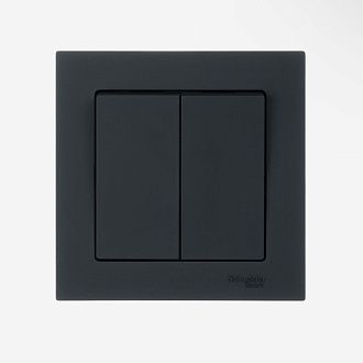 Радиовыключатель клавишный HiTE PRO BASE-2F (Серый, без рамки) HPSW-BASE2F-GR (c фиксацией клавиши)