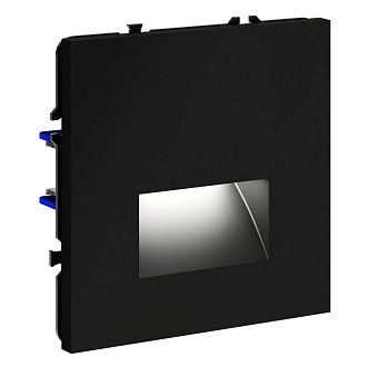 Подсветка светодиодная встраиваемая Voltum S70, черный матовый пластик Soft touch VLS070608