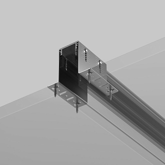 Крепеж 8*8,8*6,7 см, Maytoni Technical Accessories for tracks Gravity TRA010HCB серый