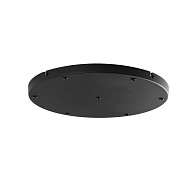 База потолочная круглая 40*40*2,5 см,  W, Odeon Light Base, черный 5053/LB