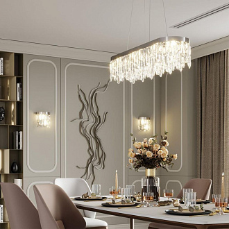 Подвесной светильник 100*28 см Odeon Light Dakisa 4985/12 Хром