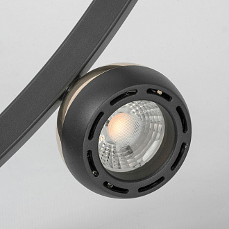 Люстра подвесная 81*50/120 см, 10*led*3W 3000K Lussole Lassen LSP-7253 черный