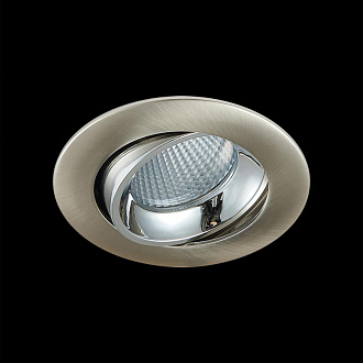 Встраиваемый светильник 9 см, 7W, 3500К, Citilux Альфа CLD001NW5, никель, вр 8 см