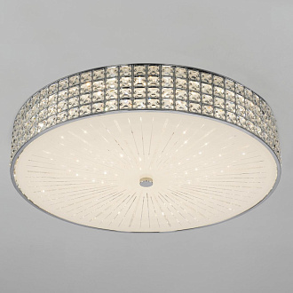 Люстра хрустальная 61 см, 105W, 3000-5500К Citilux Портал CL32410G1 LED RGB с пультом хром