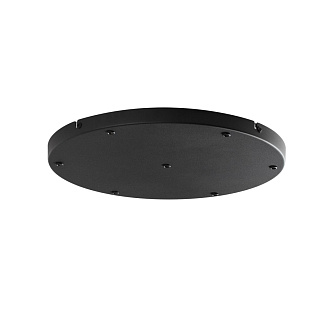 База потолочная круглая 40*40*2,5 см,  W, Odeon Light Base, черный 5053/LB