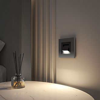 W1154708 Поворотная встраиваемая LED подсветка Turn, черный матовый Werkel, 4690389199189