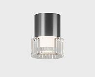 Накладной светильник 8 см, 5W, 3000K, Italline IT014-0202 dark silver, темно-сереброистый