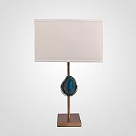 Настольная лампа Blue Agate Table Lamp 41*21*65 см, 1*E27*60W, ImperiumLoft 43.324, Латунь, Синий