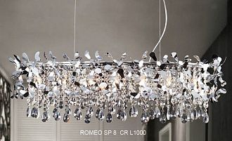 Люстра 100*30 см, Crystal Lux ROMEO SP8 CHROME L1000 Хром