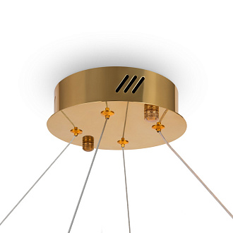 Светильник 80 см, 30W, 3000-5000K, Freya Tier FR5257PL-L32G, латунь