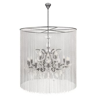 Подвесная люстра 92 см, Loft IT Vaille Crystal 10450/900, графит