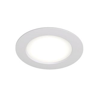 Светильник встраиваемый 9,5*9,5*3,5 см, вр 7,8 см, *LED*5W, 4000K, Denkirs Snartun DK3047-WH, белый