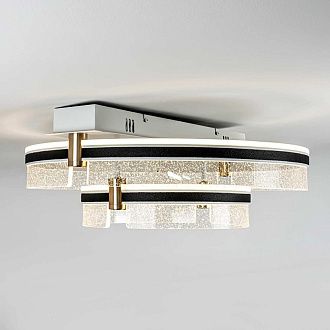 Потолочный светильник *50*20- см, *LED*107W, 3000-6000K, MODELIGHT  MDL.1057.530CL WH, Черный, Золото, Белый
