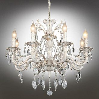 Подвесная люстра 68*85-115 см, 8*E14, 60W, Omnilux Omnilux 790 OML-79003-08, белый