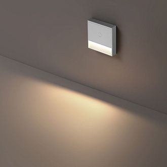 Подсветка для лестниц 0,4W, 3000К с датчиком движения, аккумулятор Novotech Over Vespera 1000mAh Li-ion 359709, белый
