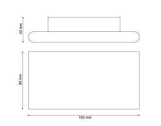 Бра 15,4*3,5* см, *LED*8W, K, Lucia Tucci Aero AERO W204 bianco LED, белый