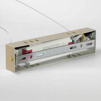 Линейно-подвесной светильник 100*35 см, 1*LED*36W 4000K Lussole Clinch LSP-7263 матовое золото
