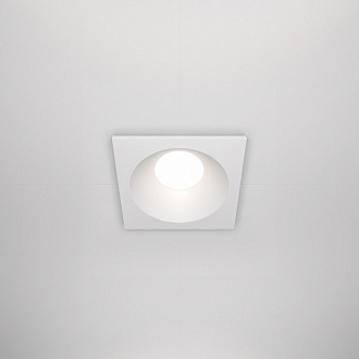 Светильник, 9 см, белый, Maytoni Zoom DL033-2-01W, встраиваемый