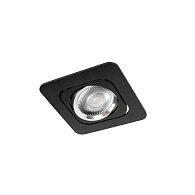 Встраиваемый светильник 10*10*2,5 см, GU10 LOFT IT Trick 10342 Black черный, вр 7,5 см