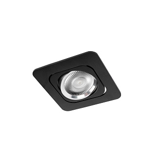Встраиваемый светильник 10*10*2,5 см, GU10 LOFT IT Trick 10342 Black черный, вр 7,5 см