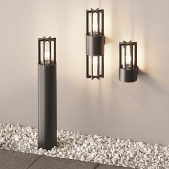 Светильник настенный 25*12*15,5 см, 1*E27, 15W, Maytoni BARREL O453WL-01GF серый