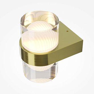 Настенный светильник 16 см, 10W, 3000K, Maytoni Sacramento MOD480WL-L10BS3K, латунь