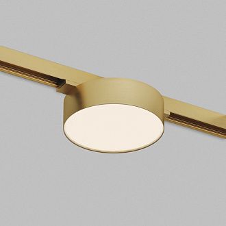 Светильник на шине 15,5*9,5*7,5 см, *LED*680Lm, 3000-4000-6000K, Denkirs Shine Flow Zigbee DK5962-SB, сатинированная латунь