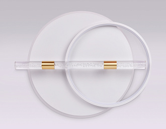 Светильник 56,5*46*9,25 см, LED 72W, 3000К, белый, золото, прозрачный Ambrella Comfort LineTech FL5007