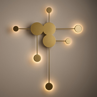 Бра 74 см, 20W, 3000K, Freya Wonder FR5440WL-L18G, золото