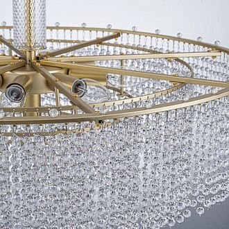 Люстра на штанге 70 см, Favourite Fringe 4762-9P, золото