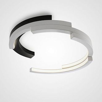 Потолочный светильник VIMA D50 Basic white 50*50*15 см, 4*LED*11W, ImperiumLoft VIMA01, Чёрный, Белый