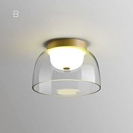 Потолочный светильник CLARITY B 22*22*15 см, 1*LED*12W, ImperiumLoft CLARITY-B01, Латунь, Прозрачный