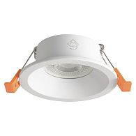 Встраиваемый светильник 9 см, Crystal Lux CLT 080C1 WH, белый, вр 7,5 см