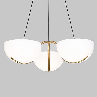 Подвесной светильник 58*58*150 см, LED*40W, 4000K, Eurosvet Emisfero 50083/3 LED, золото, a069300