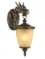 Уличный светильник Favourite Dragon 1716-1W, D320*W230*H560, металл и гипс, цвет коричневый
