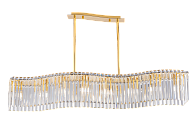 Люстра L1200 x W210 x H550, мм, 8*40W (320W), GOLD+CLEAR (Золото + Прозрачный Хрусталь) NewRgy 3100E/8A GOLD+CLEAR